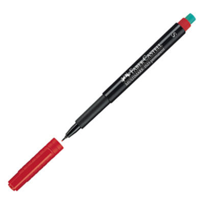 Immagine di PENNARELLO MULTIMARK ROSSO 0,4 SUPERFINE FABER-CASTELL [152321]