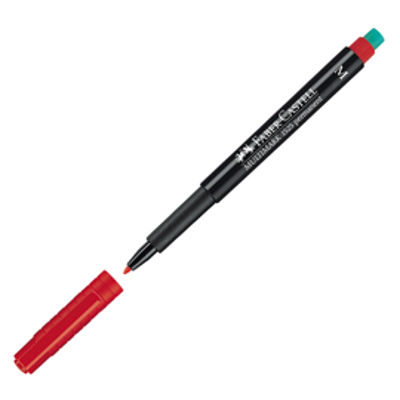 Immagine di PENNARELLO MULTIMARK ROSSO 1,0 MEDIO FABER-CASTELL [152521]