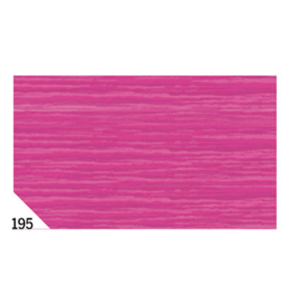 Immagine di Carta crespa - 50 x 250 cm - 48 gr/m2 - fucsia 195 - Rex Sadoch - conf. 10 rotoli [REX 195]