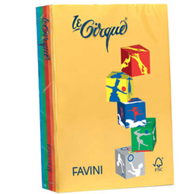 Immagine di CARTA LECIRQUE A4 80GR 500FG ASSORTITO IN 5 COLORI INTENSI [A71X514]