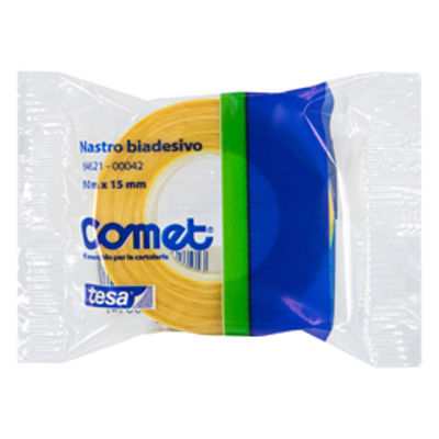 Immagine di NASTRO BIADESIVO 10MTX15MM TRASPARENTE 64-621 COMET [64621-00042-01]