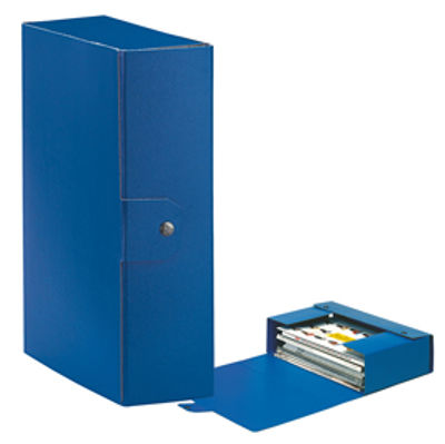 Immagine di SCATOLA PORTA PROGETTI C30 EUROBOX BLU 25 x 35 CM D.10 ESSELTE [390330050]