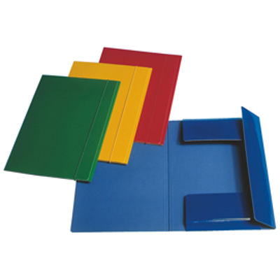 Immagine di CAERTELLINA 3 LEMBI CARTONCINO PLASTIFICATO 25X35CM C46 BLU ESSELTE [390346050]