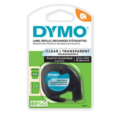 Immagine di NASTRO IN PLASTICA DYMO LETRATAG 12MMX4M TRASPARENTE 122670 [S0721530]