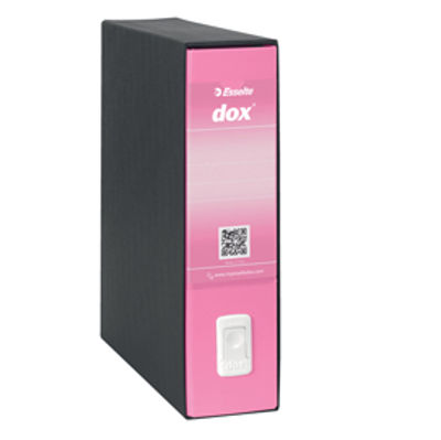 Immagine di Registratore Dox 1 - dorso 8 cm - commerciale 23 x 29,7 cm - rosa - Esselte [D15119]