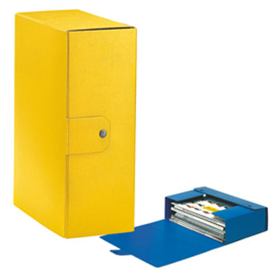 Immagine di Scatola progetto Eurobox - dorso 12 cm - 25x35 cm - giallo - Esselte [390332090]