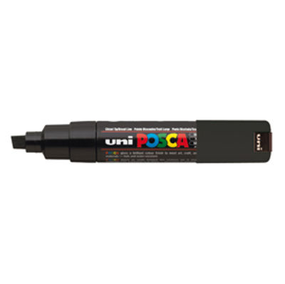 Immagine di POSCA SCALPELLO 8 mm NERO 6 PZ [0361808N0]