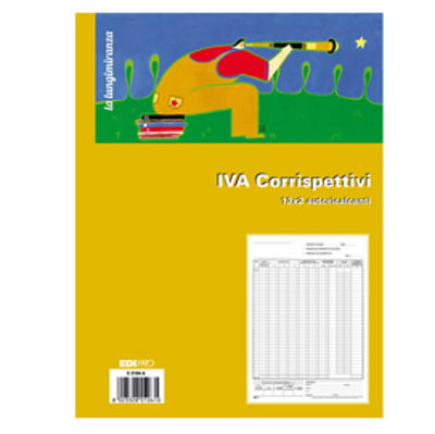 Immagine di REGISTRO PRIMA NOTA IVA CORRISPETTIVI 29,7X23 13/13 FG AUTORIC. E2104A [E2104A]