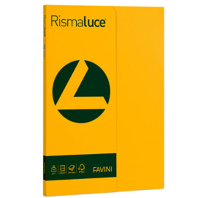 Immagine di RISMALUCE SMALL A4 100FG 90GR GIALLO ORO 52 FAVINI [A69H144]