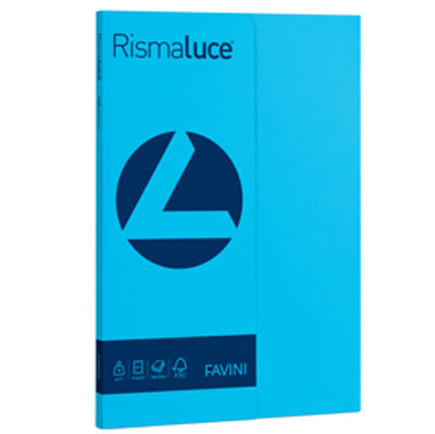 Immagine di RISMALUCE SMALL A4 100FG 90gr azzurro 55 FAVINI [A69G144]