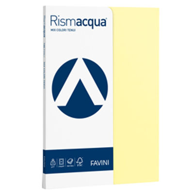 Immagine di RISMACQUA SMALL A4 100FG 90GR MIX 5 COLORI TENUI FAVINI [A69X124]