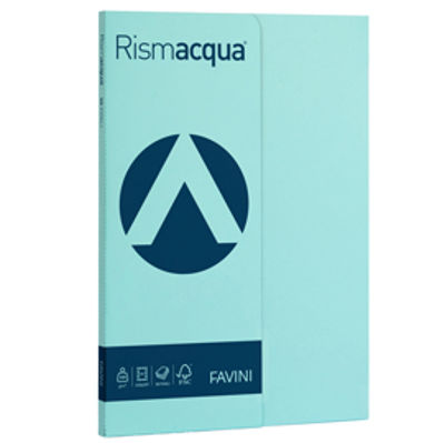 Immagine di RISMACQUA SMALL A4 50FG 200gr celeste 08 FAVINI [A69T544]