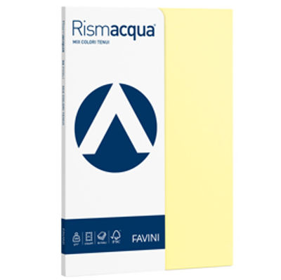 Immagine di RISMACQUA SMALL A4 50FG 200GR MIX 5 COLORI FAVINI [A69X524]