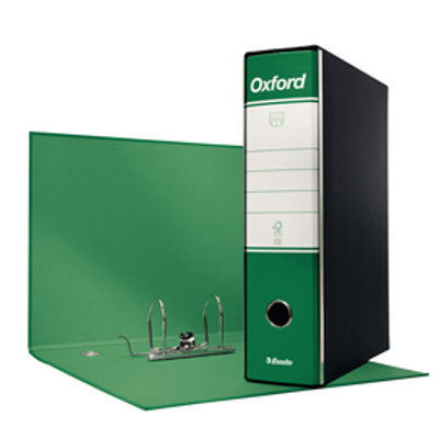 Immagine di REGISTRATORE OXFORD G85 VERDE DORSO 8CM F.TO PROTOCOLLO [390785180]