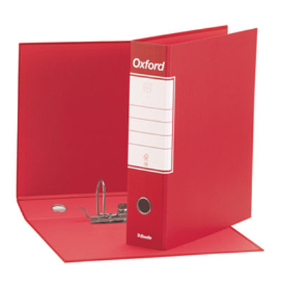 Immagine di REGISTRATORE OXFORD G83 ROSSO DORSO 8CM F.TO COMMERCIALE [390783160]