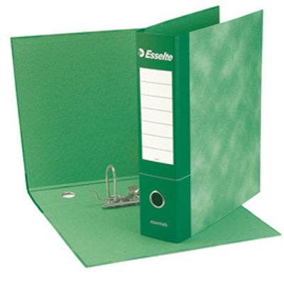 Immagine di Registratore Essentials G73 - dorso 8 cm - commerciale 23x30 cm - verde - Esselte [390773180]