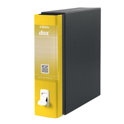 Immagine di REGISTRATORE NEW DOX 1 GIALLO DORSO 8CM F.TO COMMERCIALE [D26106]