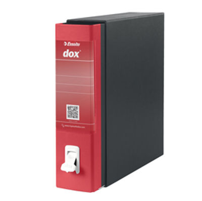 Immagine di Registratore NEW DOX 1 rosso dorso 8cm f.to commerciale REXEL [D26111]