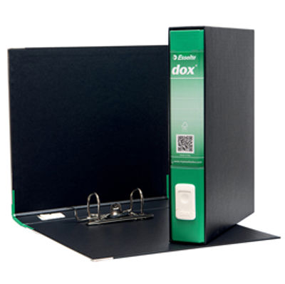 Immagine di Registratore DOX 4 verde dorso 5cm f.to commerciale REXEL [D26414]