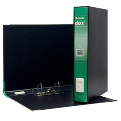 Immagine di REGISTRATORE NEW DOX 5 VERDE DORSO 5CM F.TO PROTOCOLLO [D26514]