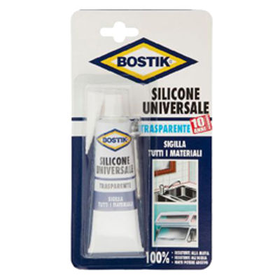 Immagine di Silicone Universale Bostik  - 60 ml - trasparente - Bostik [D2476]