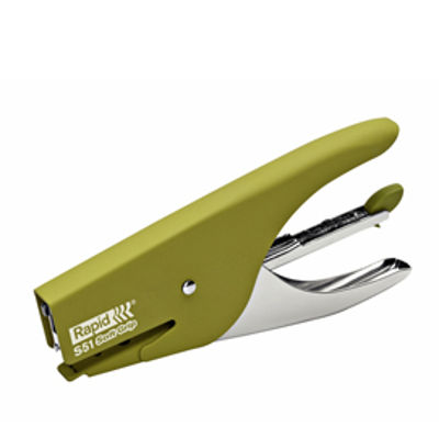 Immagine di Cucitrice a pinza RAPID S51 SOFT GRIP verde [10538740]