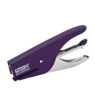 Immagine di Cucitrice a pinza Rapid Supreme S51 Soft Grip - viola - Rapid [10538741]