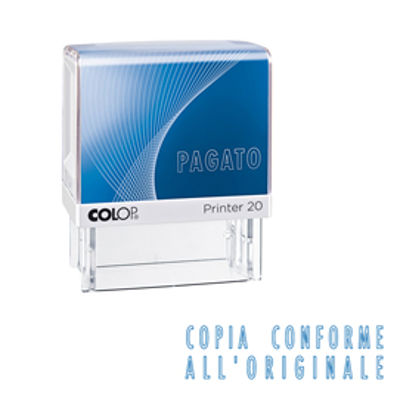 Immagine di Timbro Printer 20/L G7 - COPIA CONFORME - autoinchiostrante - 14x38 mm - Colop [PRINTER.20/L0139]