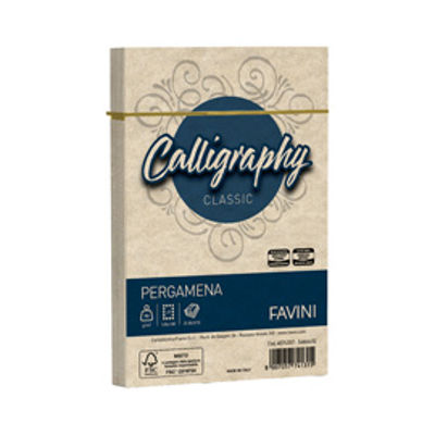 Immagine di Busta Calligraphy Pergamena - 120 x 180 mm - 90 gr - sabbia 02 - Favini - conf. 25 pezzi [A57U207]