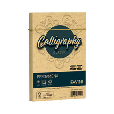 Immagine di Busta Calligraphy Pergamena - 120 x 180 mm - 90 gr - oro 03 - Favini - conf. 25 pezzi [A57W207]