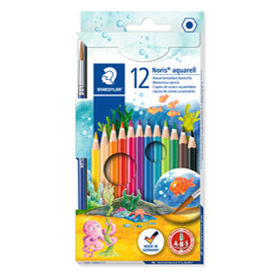 Immagine di Astuccio 12 pastelli colorati 144 Aquarell Noris Club - Staedtler [159873]