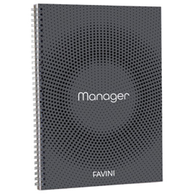 Immagine di Blocco Spiral Manager 4 fori - microperforato - 23 x 29,7cm - 10mm - 80gr - 90 fogli - Favini [A293814]