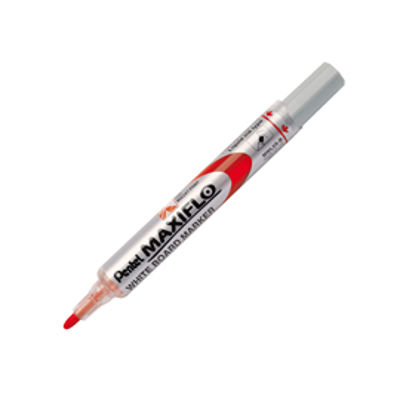 Immagine di Marcatore per lavagna Maxiflo liquid ink - per lavagna - rosso - Pentel - conf. 12 pezzi [MWL5S-B]