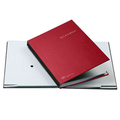 Immagine di LIBRO FIRMA 14 PAGINE 24X34CM ROSSO 614-A FRASCHINI [614A-ROSSO]