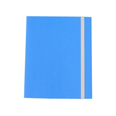 Immagine di CARTELLINA 3 LEMBI C/ELASTICO FIBRONE 27X37CM BLU 75 CDG [75-AZ]