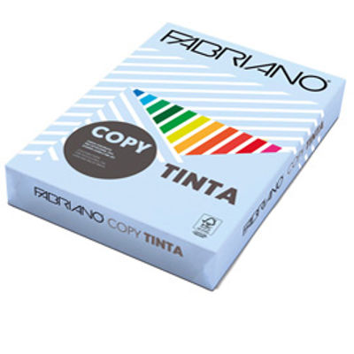 Immagine di Carta Copy Tinta - A4 - 80 gr - colore tenue celeste - Fabriano - conf. 500 fogli [60721297]