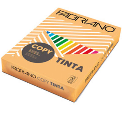 Immagine di Carta Copy Tinta - A4 - 80 gr - colore tenue albicocca - Fabriano - conf. 500 fogli [61321297]