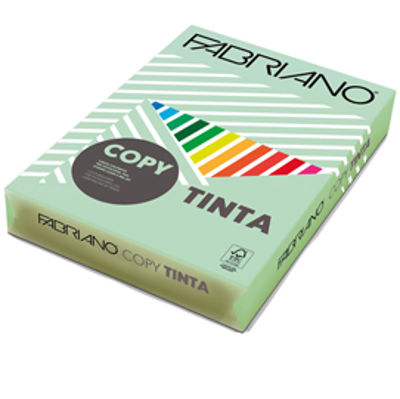 Immagine di Carta Copy Tinta - A4 - 80 gr - colore tenue verde chiaro - Fabriano - conf. 500 fogli [66121297]