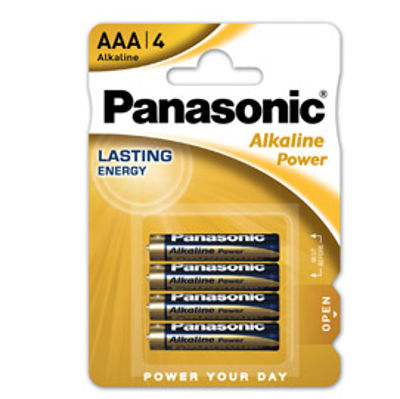 Immagine di BLISTER 4 PILE MINISTILO ALKALINE AAA 1,5V PANASONIC [C500003]