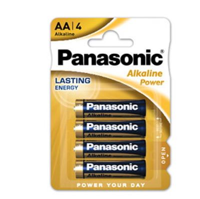 Immagine di BLISTER 4 PILE STILO ALKALINE AA 1,5V PANASONIC [C500006]