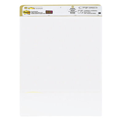 Immagine di Blocco da parete Super Sticky - 559RP - 63,5 x 77,5 cm - carta riciclata - bianco - 30 fogli - Post it [1319]