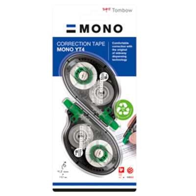 Immagine di BL. 2 CORRETTORE MONO CORRECTION TAPE 4,2mm x 10 MT TOMBOW [PCT-YT4-2P]