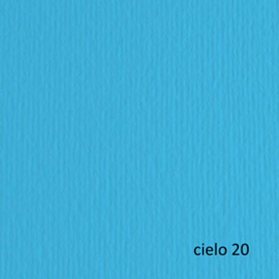 Immagine di Cartoncino Elle Erre - 50x70cm - 220gr - cielo 120 - Fabriano - blister 20 fogli [42450720]