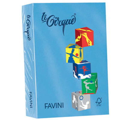 Immagine di CARTA LECIRQUE A3 80GR 500FG AZZURRO REALE 204 FAVINI [A71G353]