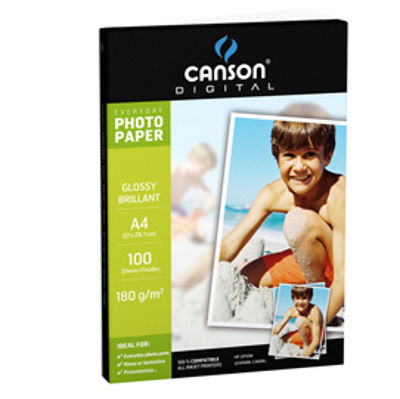 Immagine di CARTA INKJET A4 180GR 100FG PHOTO GLOSSY EVERYDAY CANSON [200004318]