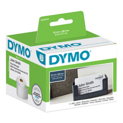 Immagine di Rotolo 300 etichette LW S0929100 - 51x89 mm - non adesivo - per badge - bianco - Dymo [S0929100]