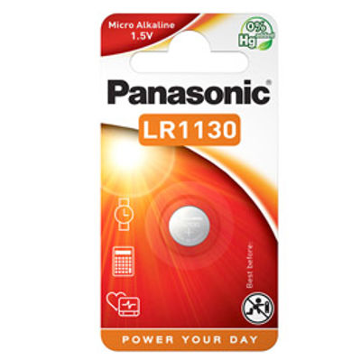 Immagine di MICROPILA A PASTIGLIA LR1130 ALCALINA 1,5V PANASONIC [LR1130]