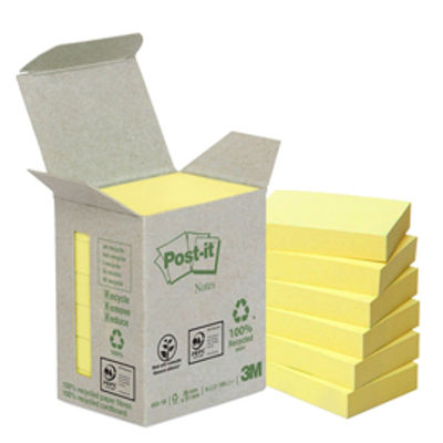 Immagine di Blocco Post It Z Notes Green - giallo - 38 x 51mm - 100 fogli - riciclabile 100% - Post It [7100172254]