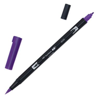 Immagine di Pennarello Dual Brush N606 - violet - Tombow [PABT-606]