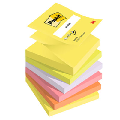 Immagine di BLOCCO Post-itSuper Sticky Z-Notes 76x76mm 100fg R330NA GIALLO ROSA NEON [24367]